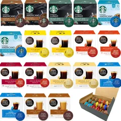 ドルチェグストカプセル 9種類（売れ筋トップ6種&スターバックス人気3種）各2杯ずつ（合計18杯分）ギフトセット ネスカフェ ドルチェ グスト専用 ドルチェグスト カプセル 9種類アソートセット [売れ筋9種×2個（計18個）]