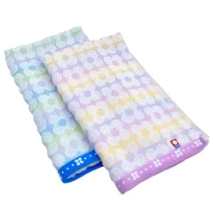 今治タオル ローラン フェイスタオル 33×80cm アソート 2枚セット 国産 綿100% 薄手 吸水 速乾 花柄 普段使い
