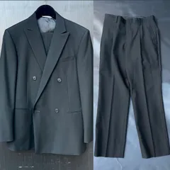 美品 D'URBAN ダーバン ウール 上下セットアップ ダブル スーツ ジャケット 1405506291 & タック センタープレス パンツ 1406045191 日本製のサムネイル