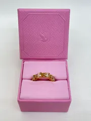 K【値下げ中】Swarovski スワロフスキー ゴールド イヤリング ダイアモンド 石付き フープピアス 片耳 おしゃれ 綺麗 高級感 セレブ お出かけ