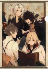 【中古】クリアファイル 尾崎隼人&鴻上滉&星川翡翠&鷺澤累 A4クリアファイル 「PS Vitaソフト ニル・アドミラリの天秤 帝都幻惑綺譚」 アニメイト早期予約特典