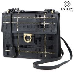 Salvatore Ferragamo (サルヴァトーレフェラガモ) マリソル ショルダーバッグ ブラック レザー 21G635