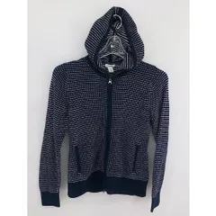 ◇ L.L.Bean エルエルビーン 総柄 長袖 ジップアップ パーカー XXS ネイビー *  【1002796911507】のサムネイル
