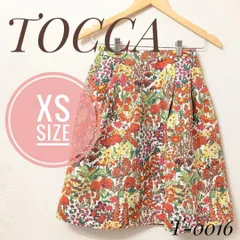 【美品✨】TOCCA　LIBERTY　フレアスカート　花柄　コラボ　XS 総柄