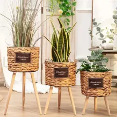 ヴィンテージ 昭和レトロ 木製 ラタン 籐製 フラワースタンド 花台 プランター ヴィンテージ ラタン プランター スタンド フラワースタンド 籐