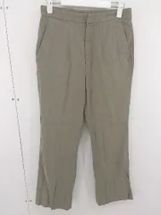 ◇ SLOBE IENA スローブ イエナ リネン混 パンツ サイズ38 グリーン系 レディース  【中古】 【1204130005013】