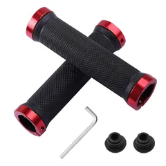 【特価セール】BMX MTB マウンテンバイク 握りやすい 滑り止め 疲労軽減 折りたたみ式自転車 六角レンチ付き 左右セット クロスバイク 内径22mm ハンドルグリップ 滑り止めゴム製 汎用 グリップ 自転車