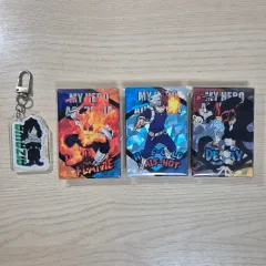 僕のヒーローアカデミア 轟 焦凍 轟 炎司 相澤 死柄木 弔 マグネット アクリルキーホルダー カード
