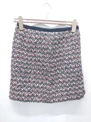 ◇ ⊆ Demi-Luxe BEAMS ツイード ミニ丈 台形 スカート サイズ表記なし ネイビー系 マルチ レディース E  【1503040004506】