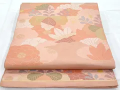 西陣の名門【織悦】　お使い勝手抜群の【全通柄】　極上の風合い　美品の【本袋帯】 楽天市場】【織悦（おりえつ）】 特選西陣織両面全通本袋帯 ≪仕