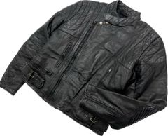 【極美品&希少】ミッシェルクランオム クロコ型押し レザージャケット 48 L黒 極美品&希少】ミッシェルクランオム クロコ型押し レザージャケット 48