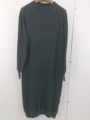 ◇ JOINT WORKS ジョイントワークス バックスリット ニット 長袖 膝下丈 ワンピース ダークグレー レディース  【中古】 【1206240006126】のサムネイル
