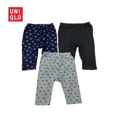 274◯ UNIQLO ハーフパンツ　90 7分丈　3枚セット