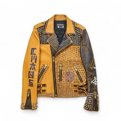 BLACK MEANS ブラックミーンズ １点物 Studs スタッズ ライダース サイズ2 G-DRAGONのサムネイル
