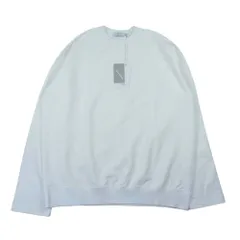 GRAPHPAPER グラフペーパー GM221-70176L L'ECHOPPE レショップ 別注 22SS Compact Terry Roll-Up Sleeve Crew Neck スウェット ホワイト系 F【中古】のサムネイル