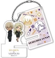 【中古】キーホルダー バーボン＆ベルモット 「名探偵コナン ミニスマホスタンドキーホルダーコレクション」