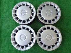 4.5J-14インチ 4H100 +45 ダイハツ ムーブ キャンバス 純正 中古 スチール カバー付き 4本