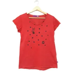 THE NORTH FACE(ノースフェイス) 半袖Tシャツ サイズWS レディース美品  - レッド×黒 クルーネック