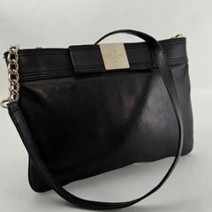 katespadeケイトスペードチェーンショルダーバッグレザーブラック黒