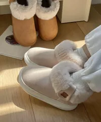 厚底ムートンブーツ ルームブーツ 保温