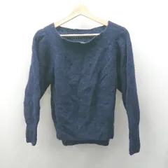 ◇ Θ green label relaxing グリーンレーベルリラクシング 長袖 ニットセーター サイズ表記なし ブラック系 レディース E  【1506300032486】