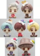 [중고] 트레이딩 피규어 전 7종 세트 미니 피규어 [이치반 복권 TinyTAN Sweet Time Theme] 미니 피규어상