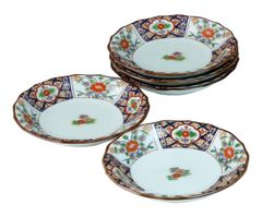 【人気商品】JAPAN 小皿 おしゃれ : 有田焼 鳳凰草花 小皿 CtoC セット(皿5枚) Japanese Plate x5pcs set Porcelain/Size(cm) Φ11.3x2/No:695998