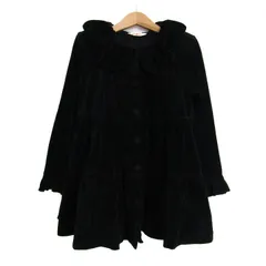 メゾピアノ ワンピース トップス 長袖 ティアード キッズ 女の子用 120サイズ ブラック Mezzo Piano 【中古】