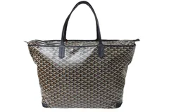 極美品 GOYARD ゴヤール アルトワGM バッグ トートバッグ ARTOISGMLTY01CL01P PVC レザー ブラック シルバー金具 中古 66376のサムネイル