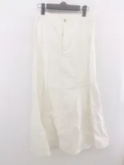 ◇ vis-`a-vis ビサビ デニム ロング マーメイド スカート サイズL ホワイト レディース P  【1302230004308】