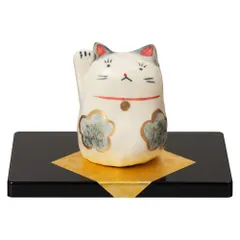 瀬戸焼　招き猫　ネイビー　ブチ　5号　2個セット　箱無し 楽天市場】瀬戸焼 赤絵ブチ猫 中 左 赤 87323-579 招き猫 陶器