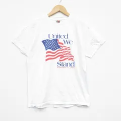 M/古着 フルーツオブザルーム 半袖 ビンテージ Tシャツ メンズ 00s 星条旗 コットン クルーネック 白 ホワイト 25sep06 中古