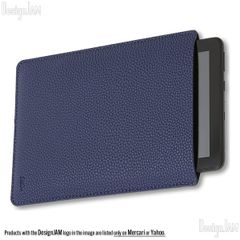 [DJ24000068] Lenovo Tab スリーブ ケース レザー 高級PU素材 M8 M10対応 8インチ ネイビー ブルー (未開封)