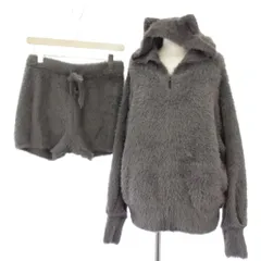 ジェラートピケ gelato pique HALLOWEEN COLLECTION ハロウィン限定 猫モコパーカー＆ショートパンツ ルームウェア ONE グレー /TK