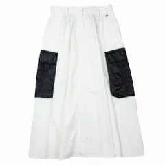 HERNO ヘルノ ナイロンポケット ロングギャザースカート ボトムス ホワイト サイズL レディース GN000020D 【中古】