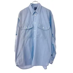 DAIWA PIER39 ダイワピア39 23SS TECH ELBOW PATCH WORK SHIRTS CHAMBRAY シャンブレーワークシャツ BE-85023 サックスブルー M