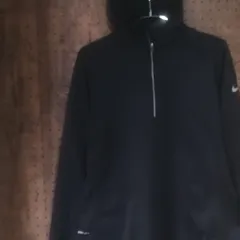 NIKE ナイキ　DRY-FIT　ハーフジップ　フーディー　サイズＬ