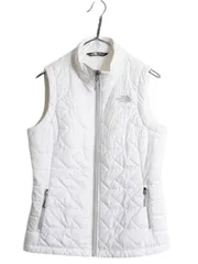 【お得なクーポン配布中!】 ノースフェイス 中綿 ナイロン ベスト レディース S / 古着 The North Face アウトドア 重ね着 前開き キルティング ハイネック フルジップ