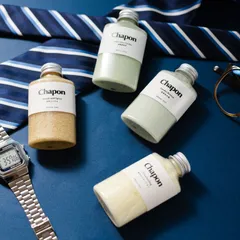 【期間限定】Chapon いつもありがとう 父の日 限定 くつろぎの休日 入浴剤 4本セット おすすめ バスソルト ギフト プレゼント チャポン