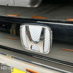 【松印】車種専用エンブレムフィルム (リアメーカー空白) ホンダ N-BOX Custom JF3 JF4 nboxカスタム