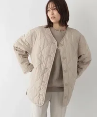 GLOBAL WORK 撥水キルティングブルゾン ベージュ L 撥水キルティングブルゾン｜グローバルワークの通販｜&mall