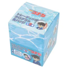 名探偵コナン 缶バッチ トレーディングホログラム缶バッジ 全8種 8個入セット リーフ＆ウォーターシリーズ 少年サンデー マリモクラフト コレクション雑貨 まとめ買い アニメキャラクター グッズ 