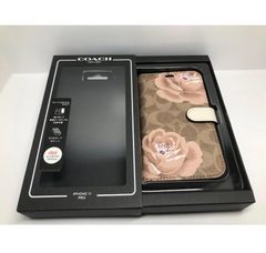 【極美品】COACH コーチ シグネチャー 手帳型 iPhoneケース ☆新品未使用☆COACH コーチ ブックタイプ iPhone 11/iPhone