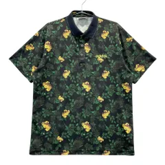 サイズ：0 ADIDAS GOLF アディダスゴルフ N67919 ロゴ刺繍入り 半袖ポロシャツ 総柄 ブラック系 [240101535932] ゴルフウェア メンズ ストスト