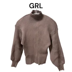 GRL レディース トップス ニット ボリュームスリーブボトルネック F