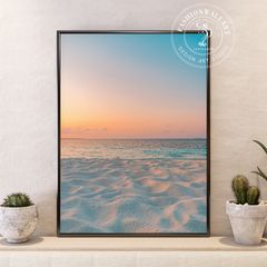 **専用**B3インテリアポスター 海の風景 ビーチ F138 ゴールド 72887bc22732d268d75fc6339a628b
