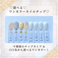 ❁選べる！ ワンカラー ネイルチップ ❁ 26