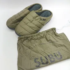 ☆ マウンテンカーキ ☆ 30～31.5cm subu サンダル 通販 スリッパ ダウンスリッパ スブ ダウンサンダル メンズ レディース スリッポン 外 SUBU スブ 冬サンダル 2025年モデル 消臭剤付き