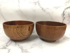 新品 大きめ どんぶり ２個セット 茶系 木目調 木製 天然木 食洗機可 天然木 天然素材 木目調 茶色 和食器 キッチン 食器