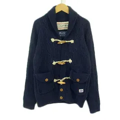 メンズビギ MEN'S BIGI maccher nian カーディガン ニット ショールカラー トグルボタン 02 紺 ネイビーのサムネイル